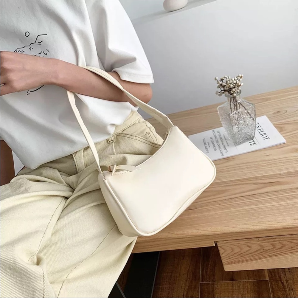 Two shoulder bags, vegan leather